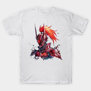 solo leveling mecha igris red armor T-Shirt